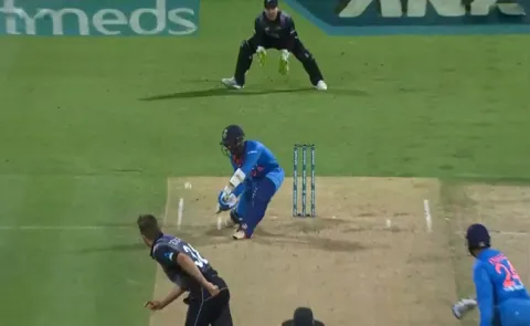 A ball of 19th over looks like a wide, But not Wide call - Sakshi