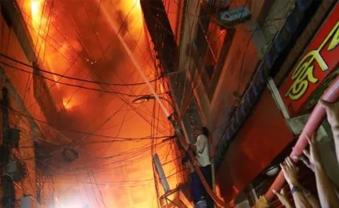 Death toll from Bangladesh building fire climbs to at least 56 - Sakshi
