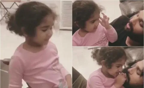 Allu arjun With Daughter Arha Funny Chit Chat Viral - Sakshi