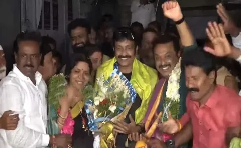 Actor Naresh Win in MAA Elections - Sakshi