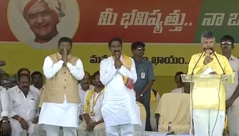 Chandrababu Naidu Tongue slip About Kavali MLA Candidate Masthan Rao in Nellore TDP Public Meeting - Sakshi