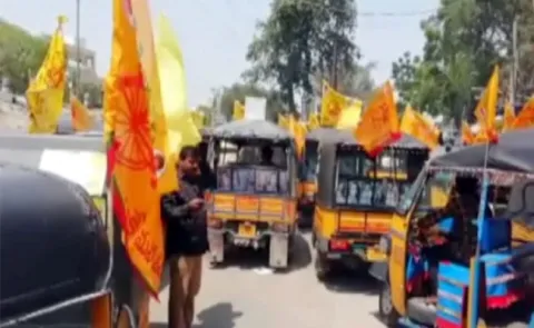 Yarapathineni Srinivasa Rao Violates Election Code - Sakshi