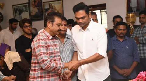 Vijaya Nirmala Funeral At Vijaya Krishna Gardens At Chilkur