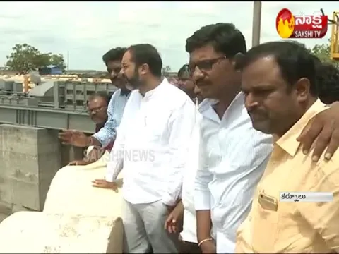 kurnool mla hafeez visits sunkesula dam