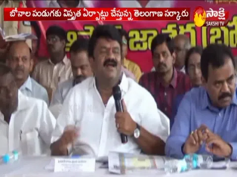 Minister Thalasani reviews arrangements for Bonalu