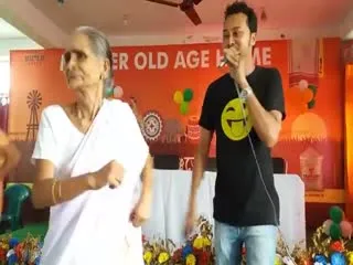 Elderly women dance during celebration at Guwahati old-age home - Sakshi