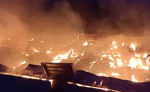 Fire Accident In Britannia Biscuit Factory