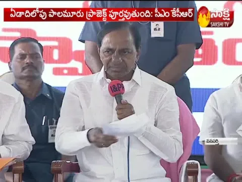 CM KCR reviews Palamuru project works