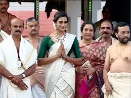 PV Sindhu arrives Kerala; stuns in traditional attire
