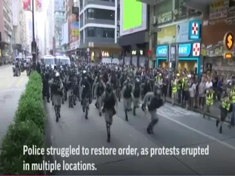 Hong Kong protests: President Xi warns of bodies smashed