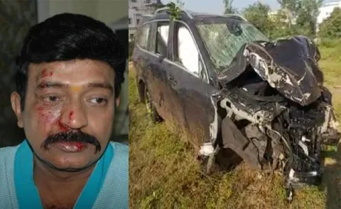 Telugu Hero Rajasekhar Escapes With Minor Injuries