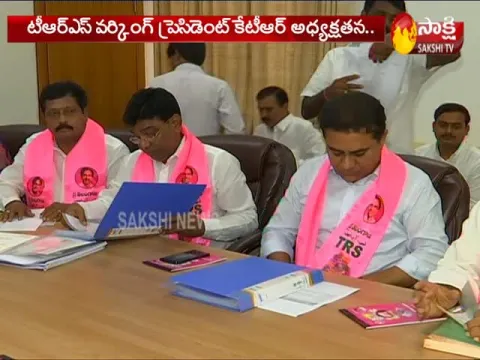 Minister KTR holds TRS Parliamentary Meeting