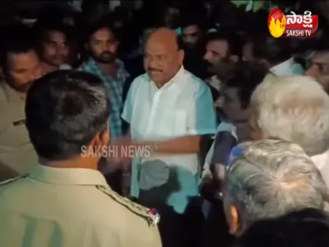 TDP Leader Ayyana Parthudu Misbehaviour on Police
