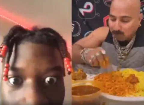 2019 viral video:Ulhas Kamathe Eating Chicken Leg piece