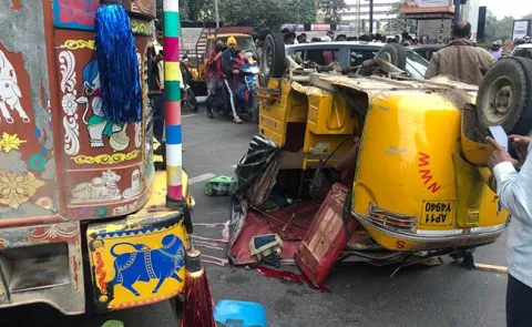 Students Died in a Road Accident at Uppal