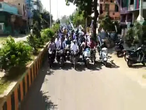 Huge Bike Rally In Anantapur
