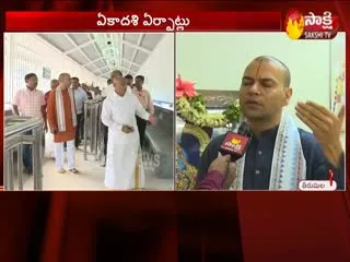 All Arrangements Set For Vaikunta Ekadashi In tirumala - Sakshi