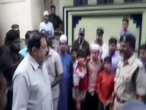 Charminar MLA Stops Falaknuma ACP