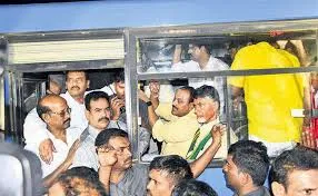 Chandrababu Naidu High drama in Vijayawada