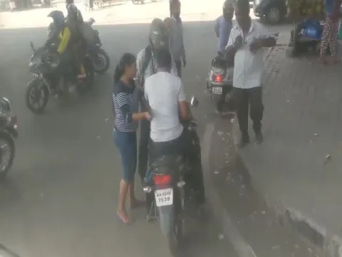 BMTC suspends Volvo bus driver seen slapping two-wheeler rider