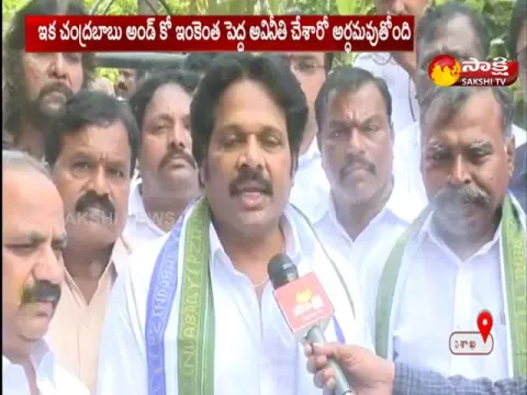 YSRCP MLA MVV Satyanarayana Fire On Chandrababu Naidu Over Income Tax Raids - Sakshi