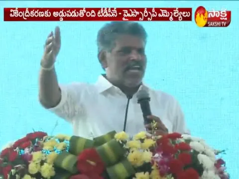 YSRCP MLA Chevireddy Bhaskar Reddy Speech At NaravariPalle - Sakshi