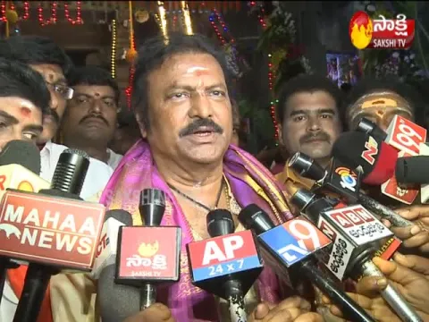 Mohan Babu Visit Sri Kalahasti Temple - Sakshi