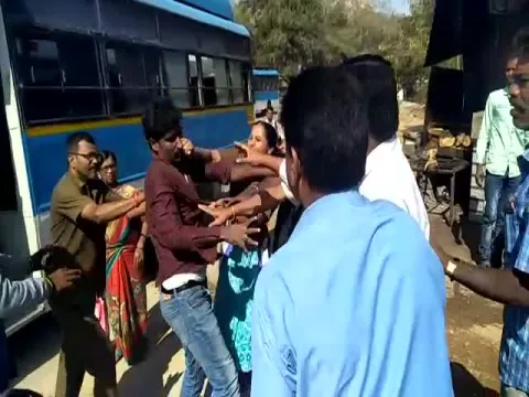 Passenger Attacks Woman RTC Conductor in Chittoor District - Sakshi