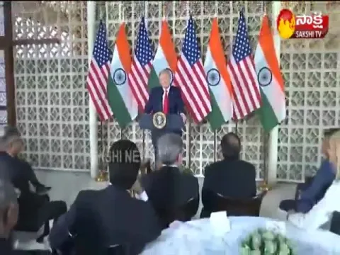  Donald Trump Speech At Delhi US Embassy- Sakshi