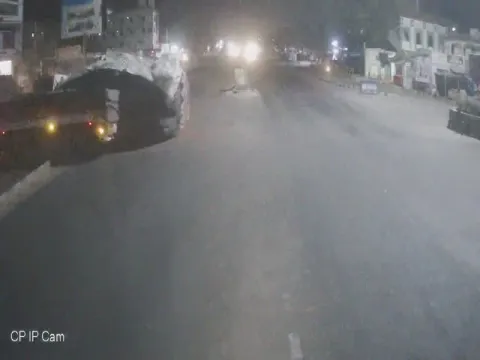 Two Lorries Met Accident in Sangareddy