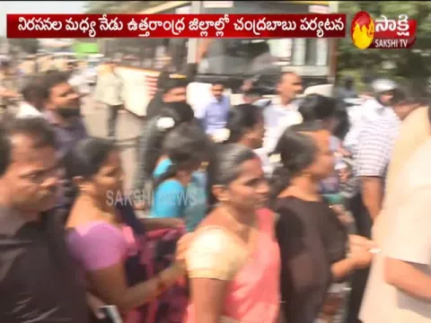 YSRCP Activits Holds Protest At Visakhapatnam Airport