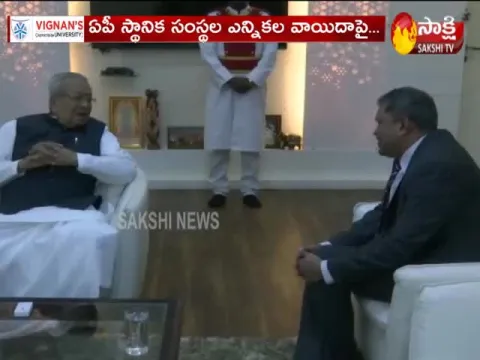 SEC Ramesh Kumar Meets Governor Over Postponement Of Local Body Elections