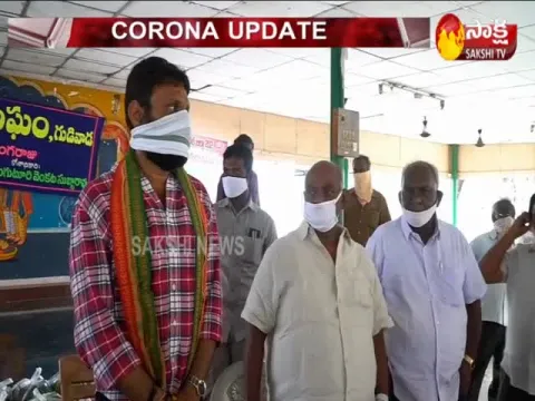 Kodali Nani Distributes Daily Essentials in Krishna District