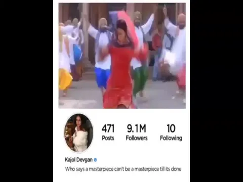 Bollywood Heroine Kajol Reached Ten Million Followers On Instagram