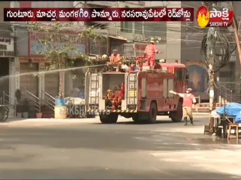 High Alert in Red Zone Areas At Guntur