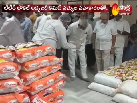 YV Subba Reddy Distributes Essentials To Workers