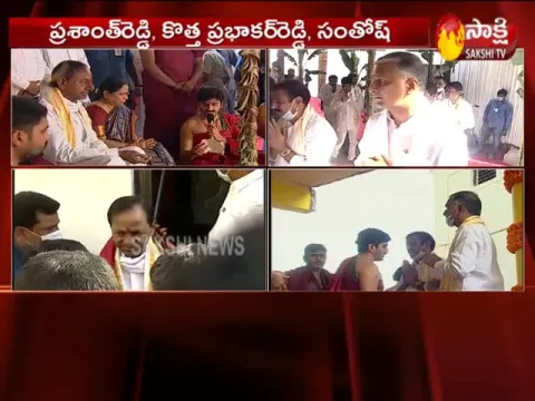 KCR Offers Special prayers At Kondapochamma Reservoir