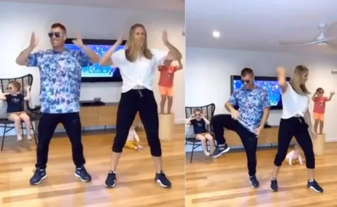 Watch: David Warner Praises Wife Candice Dance For Mahesh Movie Song - Sakshi