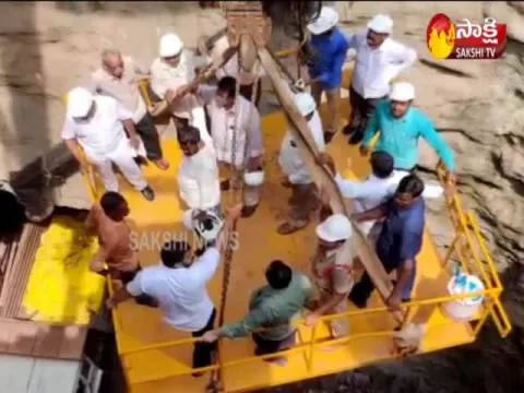 Anil Kumar Yadav Visits Veligonda Head Regulatory Project Video