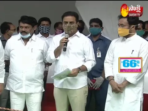 Minister KTR & Kishan Reddy Participated In Lay Foundation For Steel Bridges At Indira Park Video