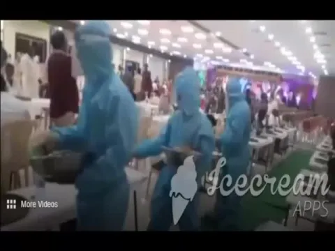 Krishna District Waiters Wearing PPE Kits In Wedding Dinner Video Gone Viral