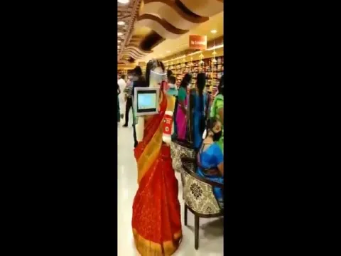 Saree Clad Robot Provides Sanitizer Twitter Video