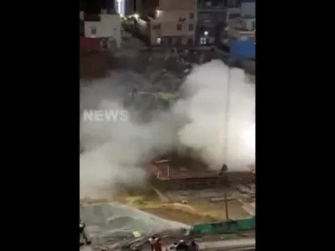 Building Collapsed in Seconds Viral Video In Bangalore
