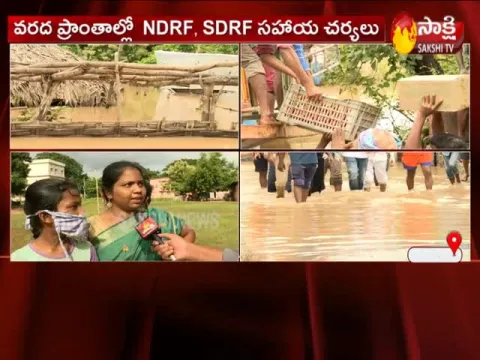 Heavy Rain Flood At Godavari River