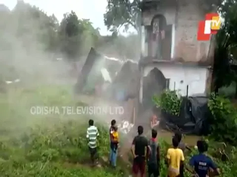 Building Collapsed Due To Heavy Rainfall