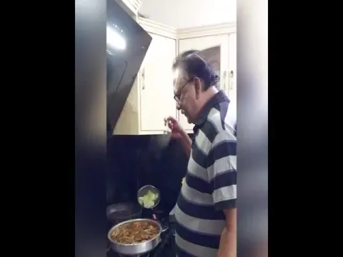Actor Krishnam Raju Makes Fish Curry 