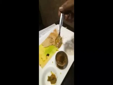 Man Finds Lizard In Sambar Viral Video In New Delhi