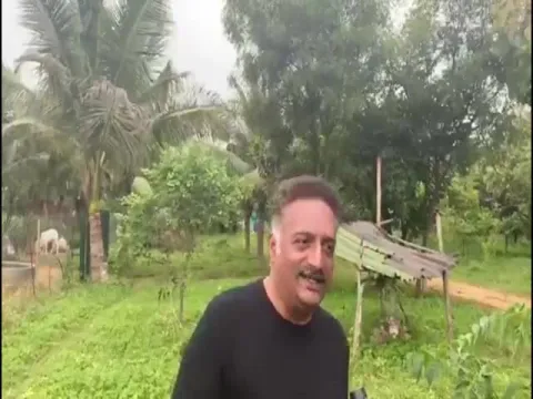 Actor Prakash Raj Accepted Green India Challenge And Planted Saplings At His Farm House