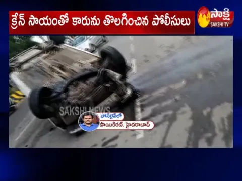 Road Accident At Tank Bund Hyderabad