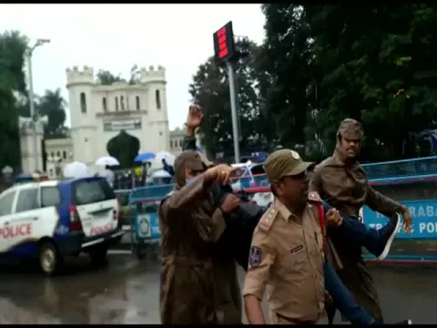 Tension at Telangana Assembly